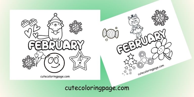 Free February Coloring Pages