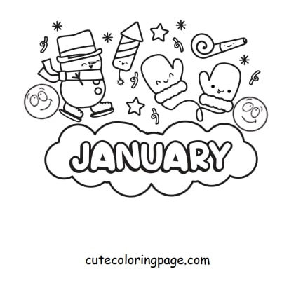 January Coloring Pages