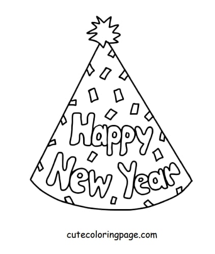 Wish New Year January Coloring Pages