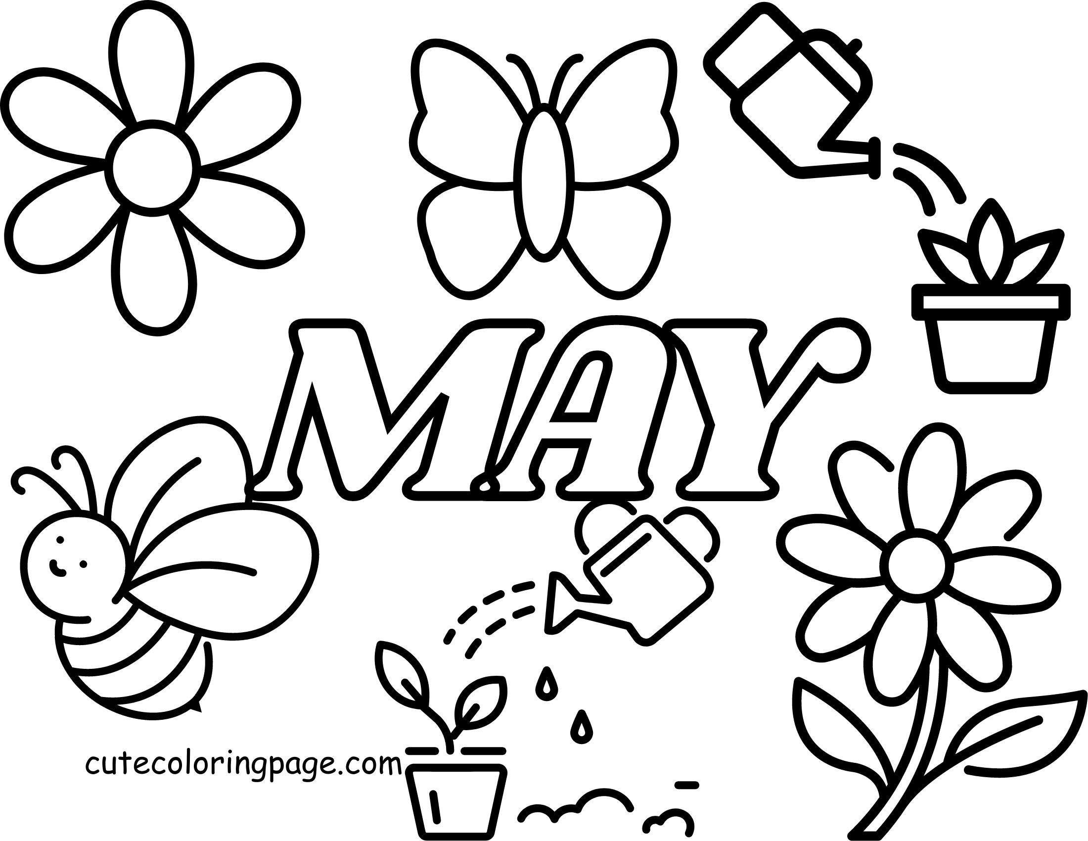 May Coloring Pages