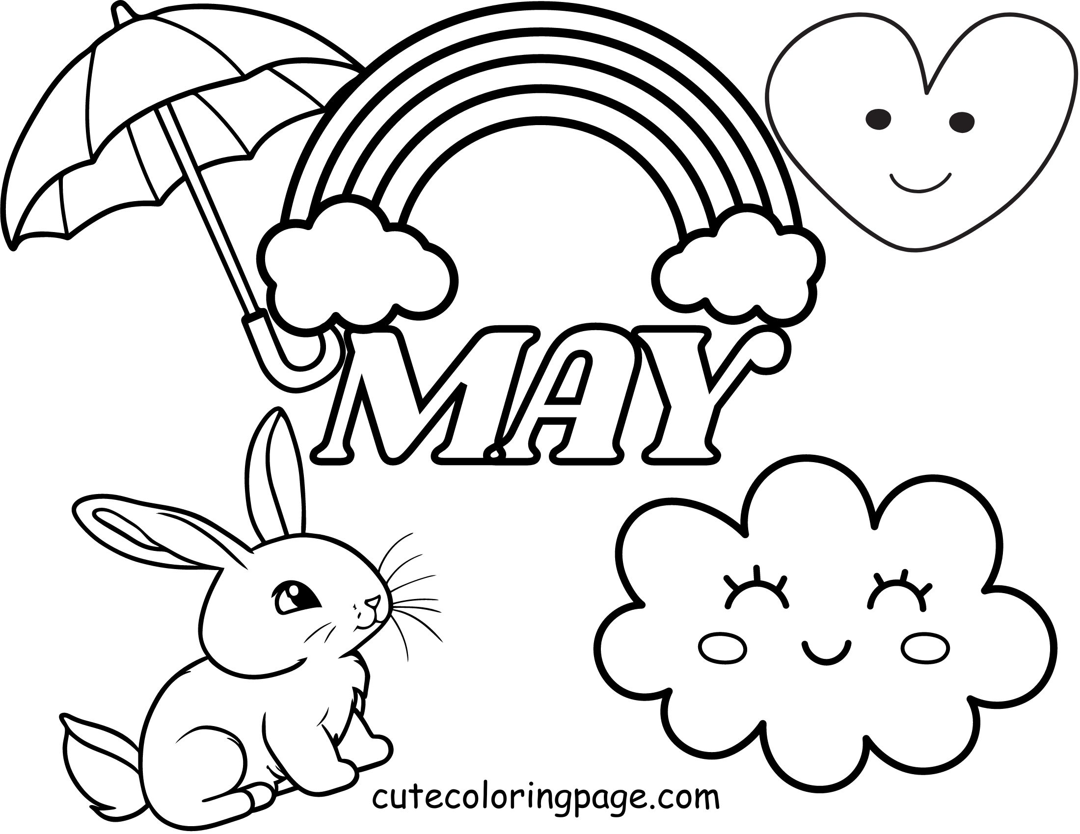 May Coloring Page