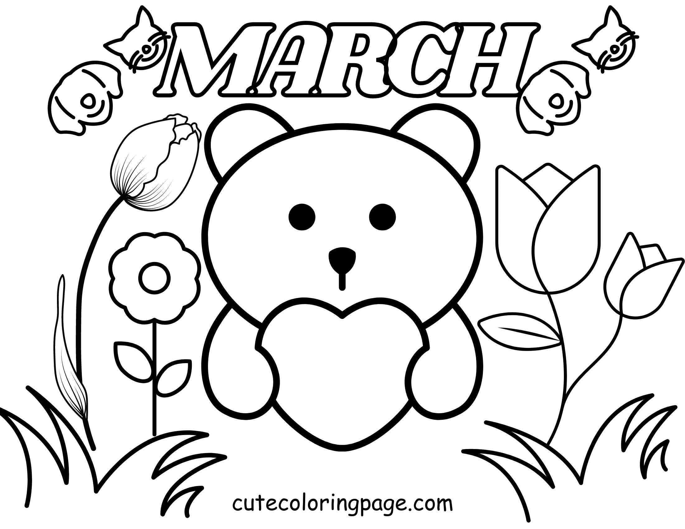 March coloring page 1