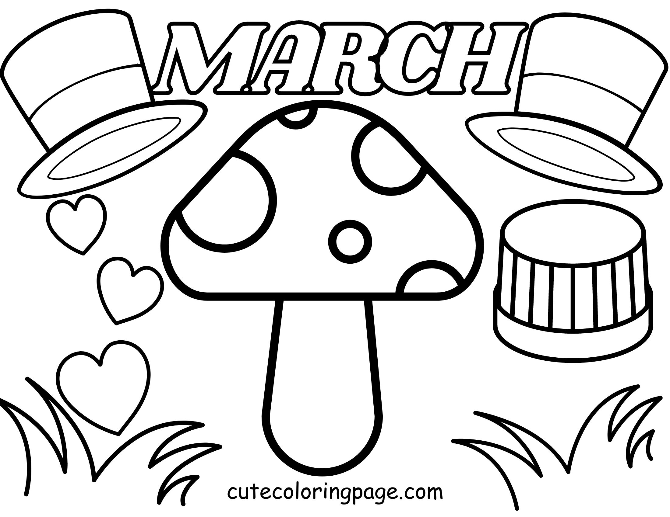 March coloring page 4