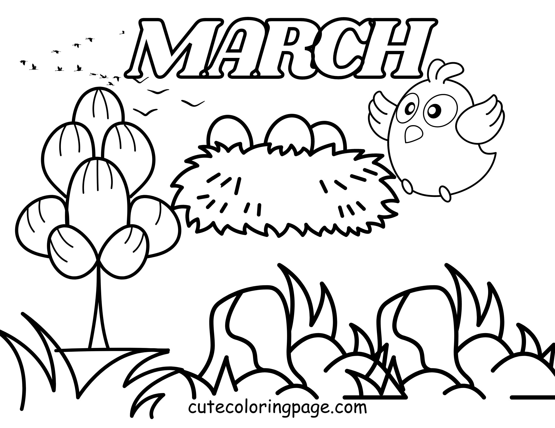 March coloring page 5