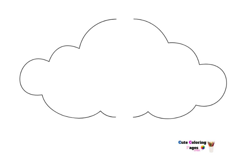 15 inch cloud template