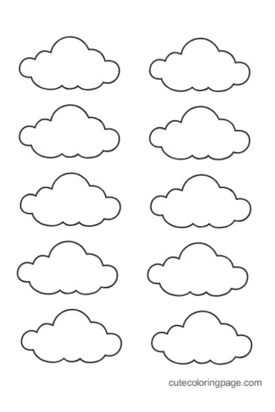 3 inch cloud template