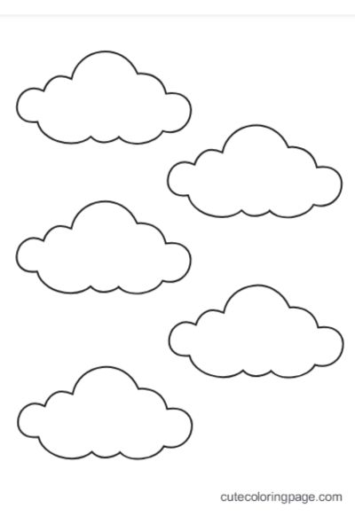 4 inch cloud template