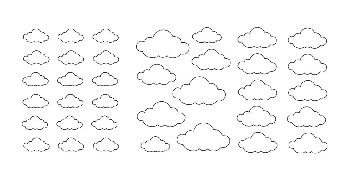 Free Printable Cloud Templates