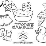 June Coloring Pages