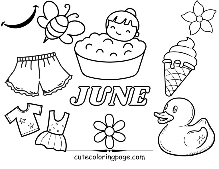 June Coloring Pages