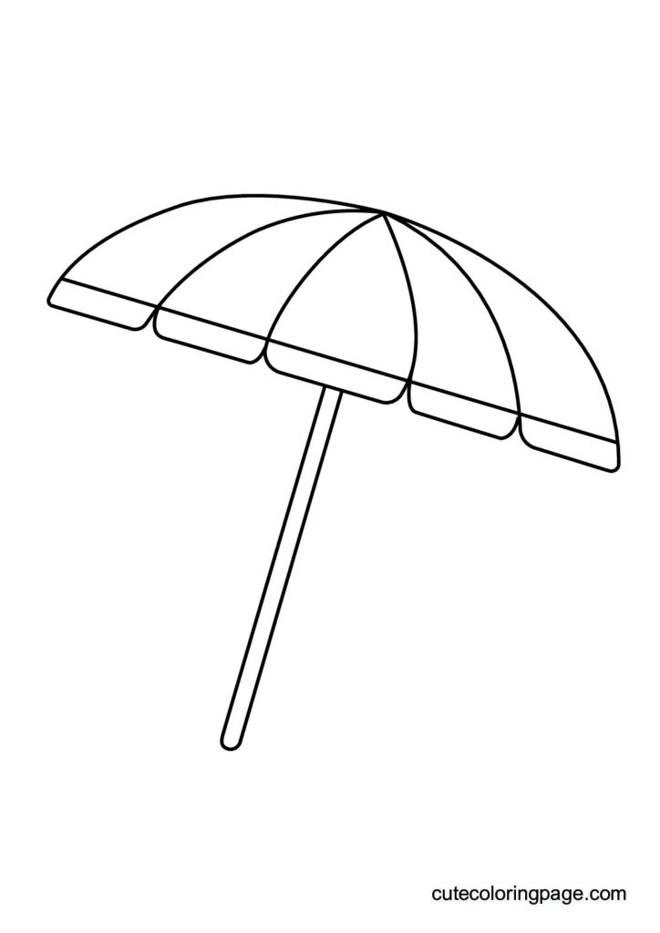 Printable Beach umbrella Templates