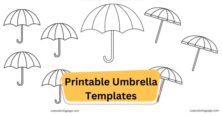 Printable Umbrella Templates